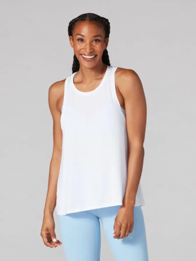 Tavi Tie Back Women's Tank Top - White