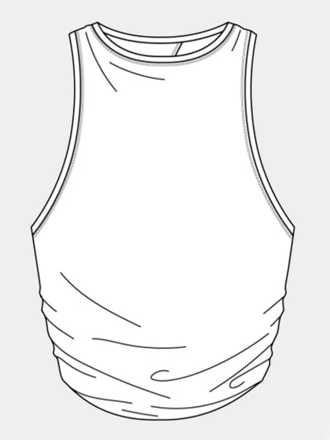 Tavi Tie Back Women's Tank Top - White