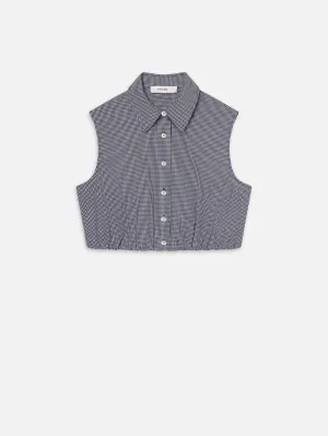 The Check Top -- Navy Multi