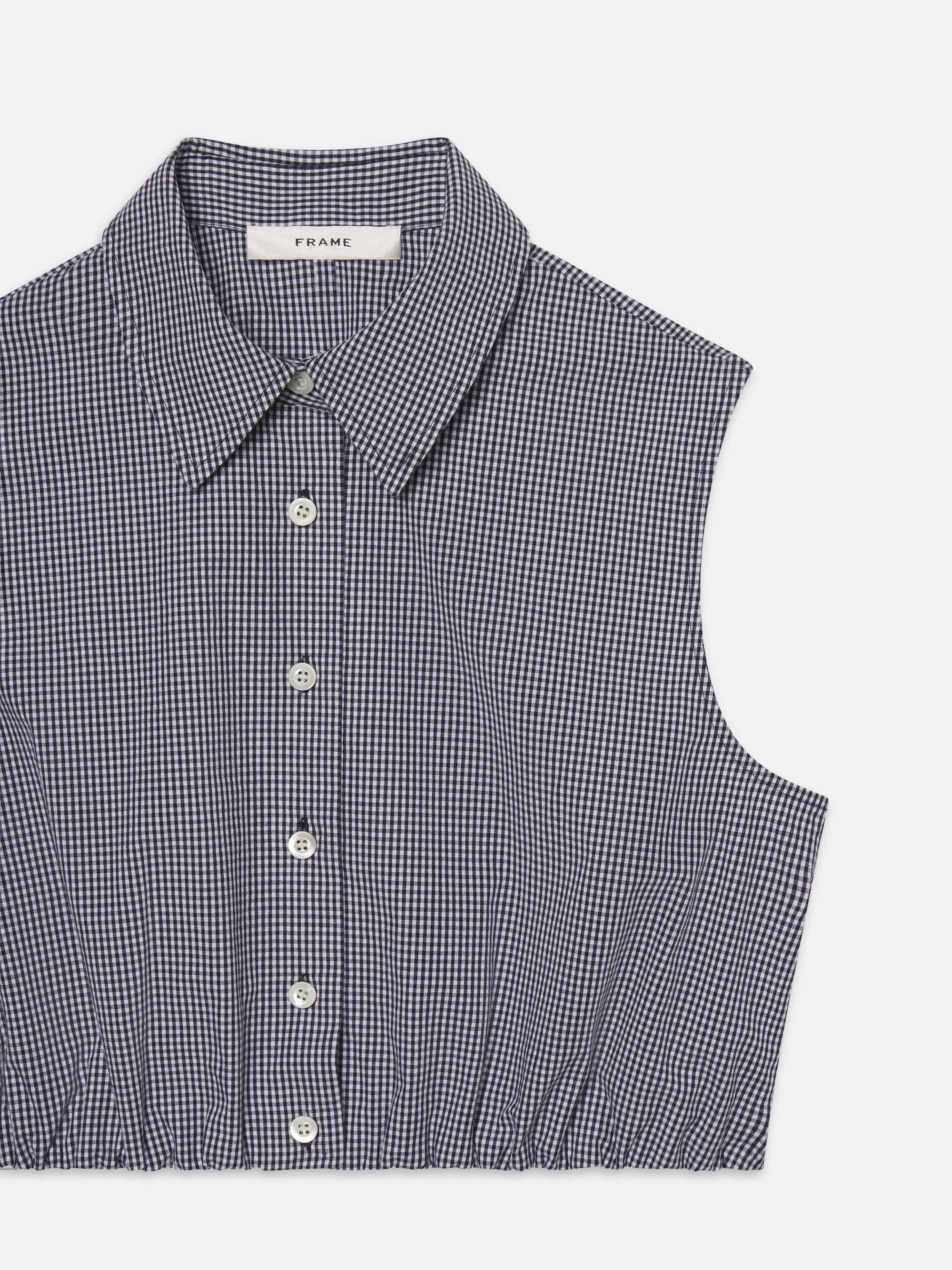 The Check Top -- Navy Multi