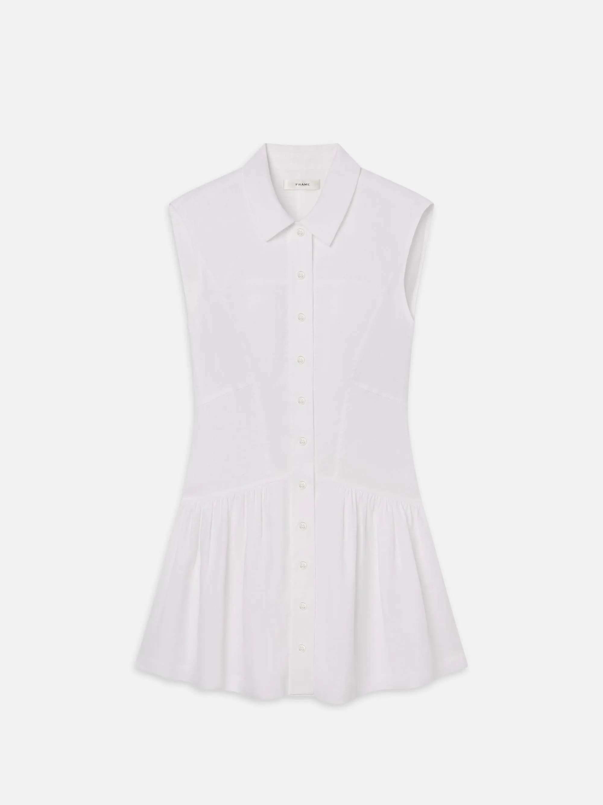 The Linen Day Dress -- White