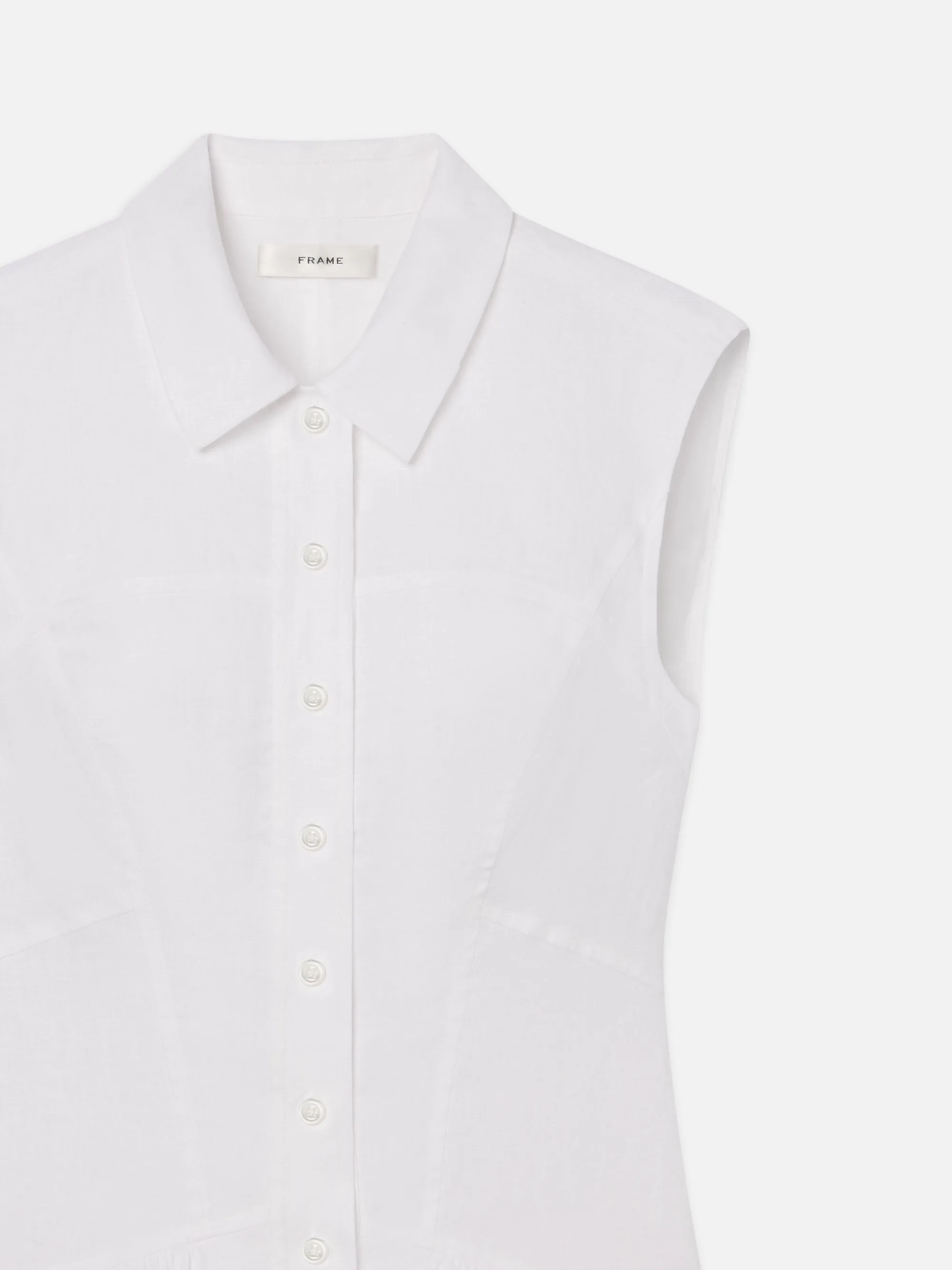 The Linen Day Dress -- White