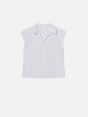 The Seersucker Leisure Shirt -- Light Chambray Multi