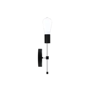 Torch Wall Sconce: Black and White