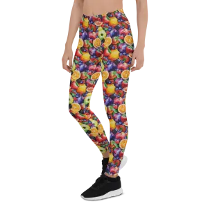 Watercolor Fruit Leggings