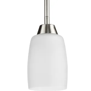 Wisten Collection One-Light Etched Glass Mini-Pendant Light