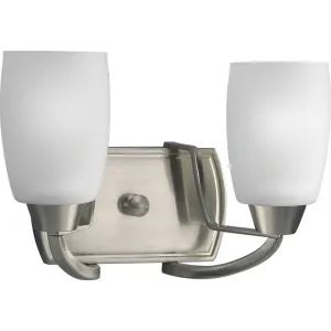 Wisten Collection Two-Light Etched Glass Bath Vanity Light