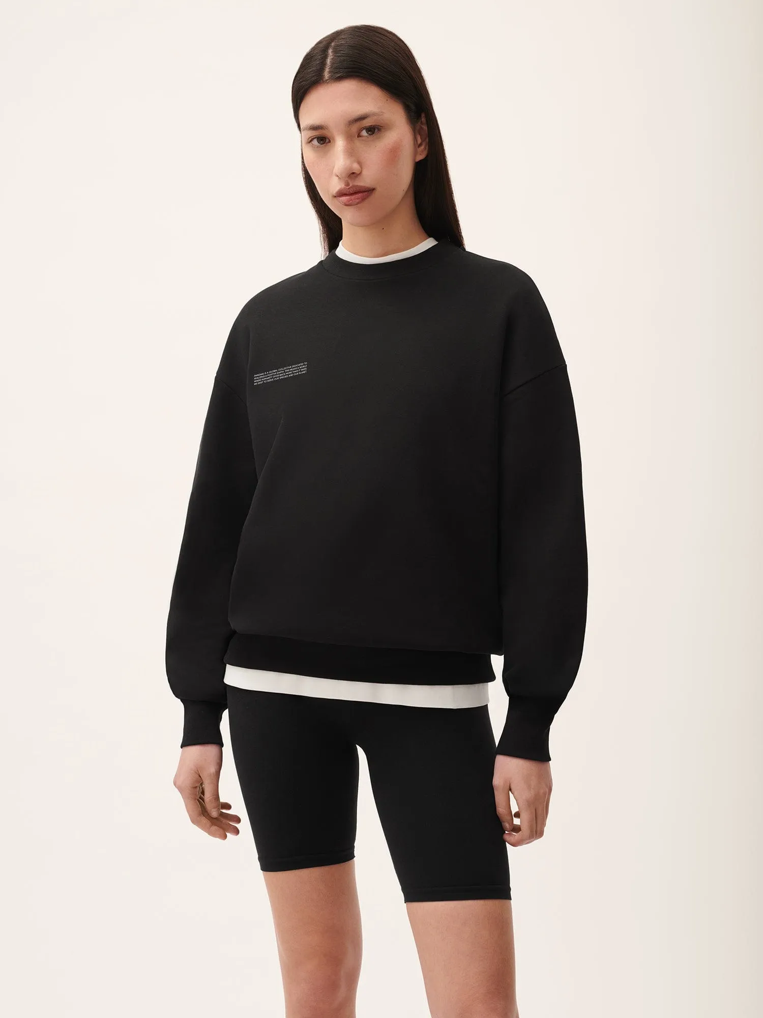 Womens 365 Midweight Sweatshirt—black