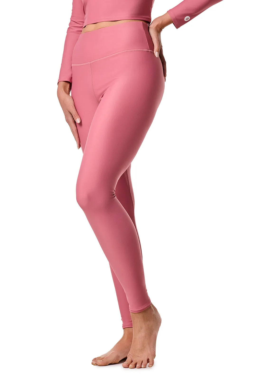 Women's Ocean Sculpt High Rise Swim Legging | Terracotta Rose
