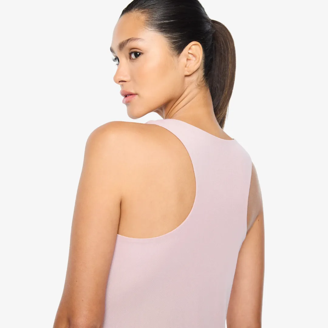 womens sergio tacchini tessa scoop neck tank (pale mauve)