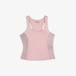 womens sergio tacchini tessa scoop neck tank (pale mauve)