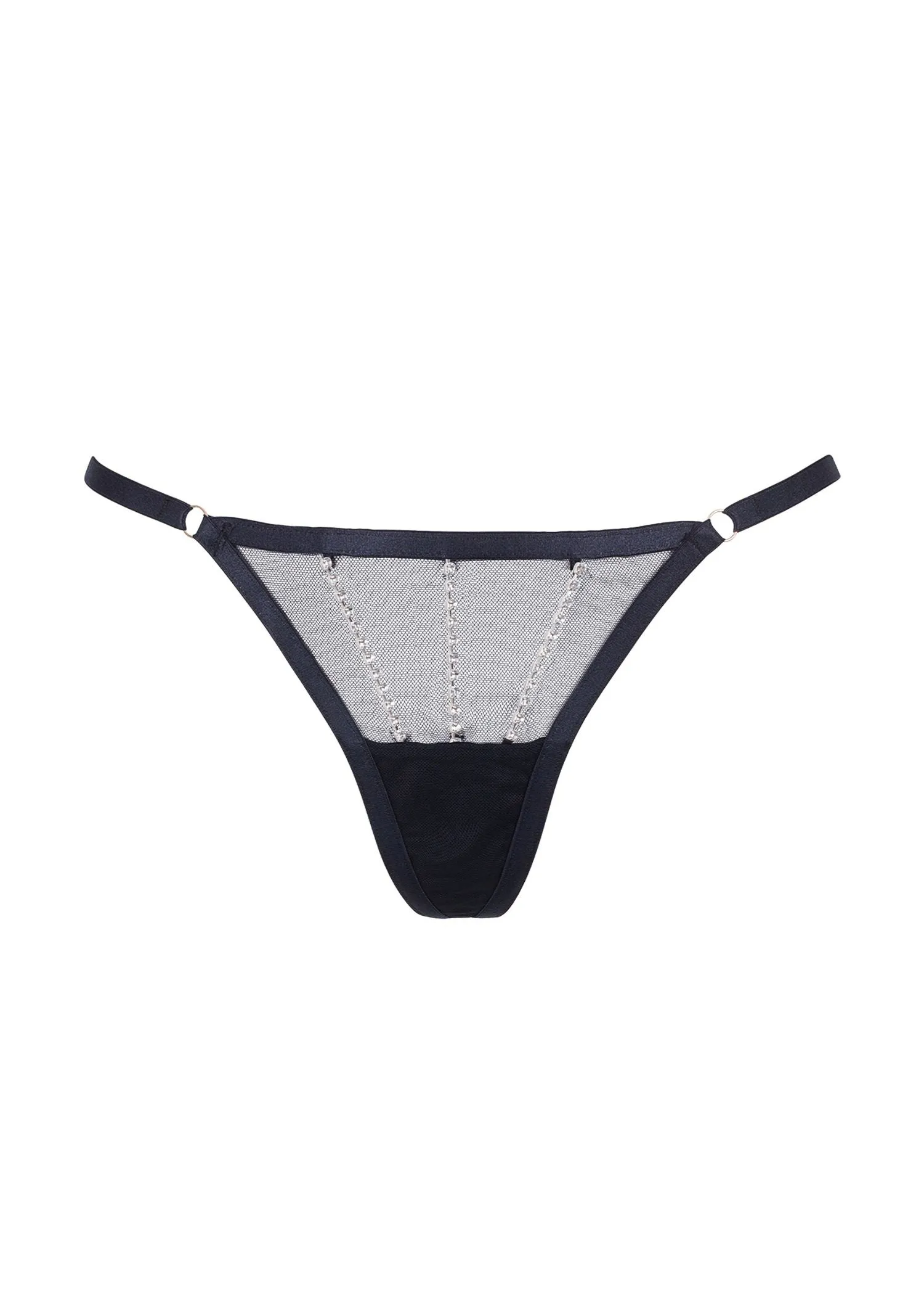 Zenn Thong (Black/Silver)